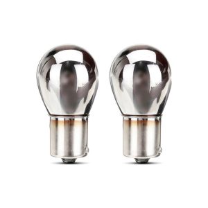 Bombillas Halógenas Cromadas S25 BA15S 21W 12V blister 2 unid.